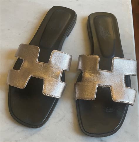 hermes sandaler med hæl|hermes oran sandals.